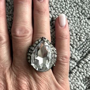Costume Oversized Pear Shaped Ring